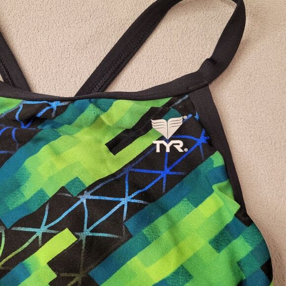 TYR Green Swimsuit One Piece Size Xs - Picture 5 of 6